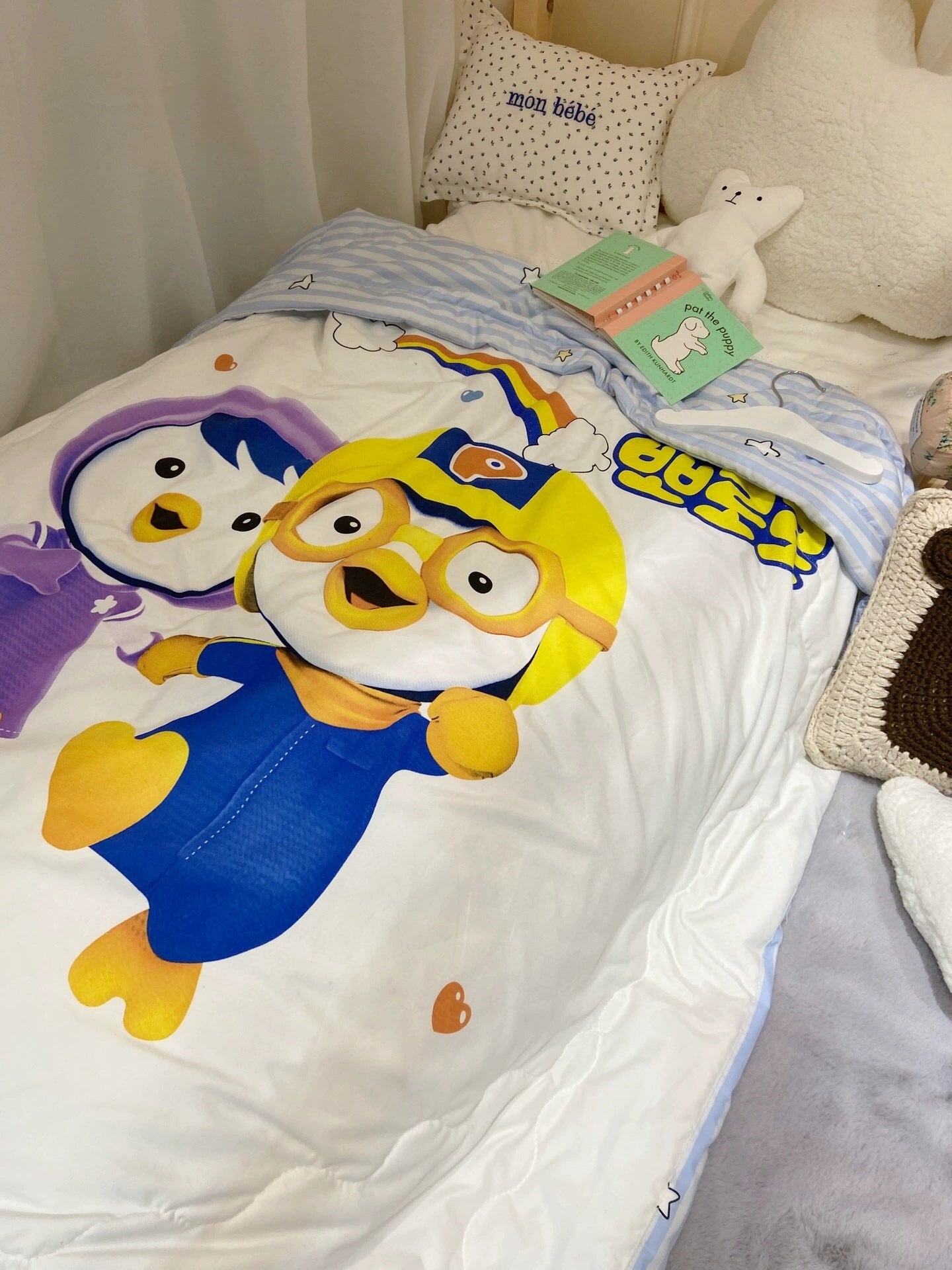 Pororo зурагтай хүүхдийн солонгос зуны хөнжил